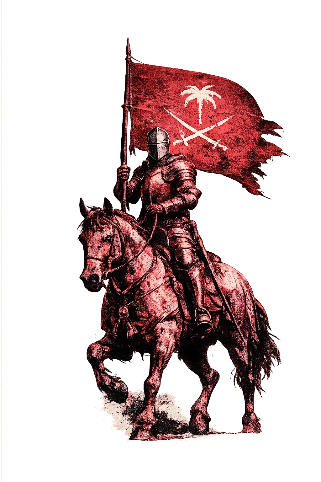 Knight bearing the Seychelles standard